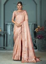 Heavy Cotton Orange Party Wear Gotta Patti Work Saree